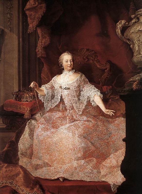 MEYTENS, Martin van Empress Maria Theresa ga China oil painting art